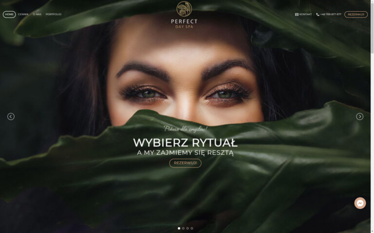 Wordpress Portfolio perfectdayspa.com.pl salon Spa Legnica